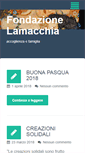 Mobile Screenshot of fondazionelamacchia.it